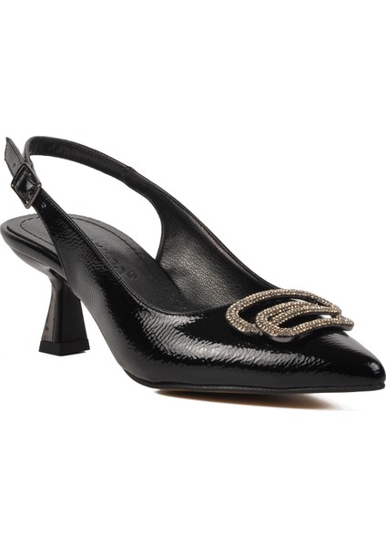 357075 Siyah Kadın Abiye Ayakkabı modelleri