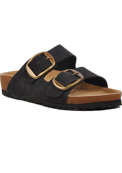 PC-6958 Siyah Kadın Mantar Terlik modelleri