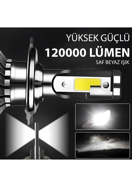 Arw 9005 Hb3 Mini LED Xenon Şimşek Etkili Canbuslu 12000L