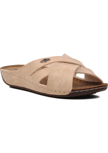 08-982 Bej Kadın Terlik modelleri