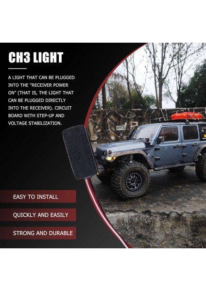 1 Ila 8 Rc Araba 3 Kanal Ch3 3ch LED Lamba Işığı Anahtarı Paneli Sistemi Rc Model Araba Için Eksenel SCX10 Traxxas Trx4 Hsp Tamıya (Yurt Dışından)