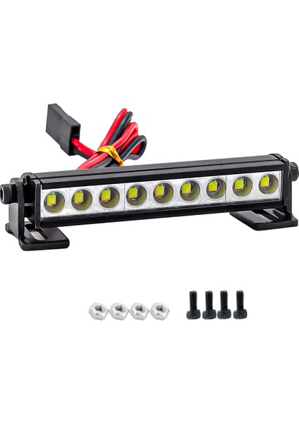 LED Işık Çubuğu Rc Araba Tavan Lambası 1/10 Rc Paletli Eksenel Capra SCX10 Iı 90046 Rgt EX86100 Trx6 Trx-4 D90,56MM (Yurt Dışından)