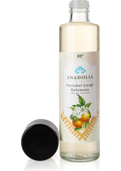 Portakal Çiçeği Kokulu 80° Cam Şişe Kolonya 180 ml