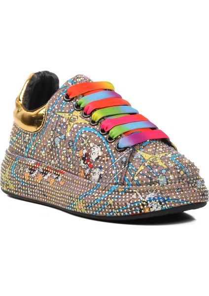 24Y451-1 Yeşil Kadın Sneaker modelleri