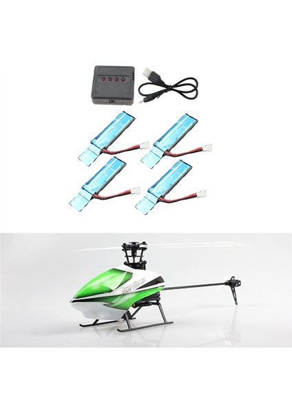 Adet 3.7V 520MAH 30C Yükseltilmiş Li-Po Pil USB Şarjlı Wltoys Xk K110 K110S V930 V977 Rc Helikopter Yedek Parçaları (Yurt Dışından) indirimleri