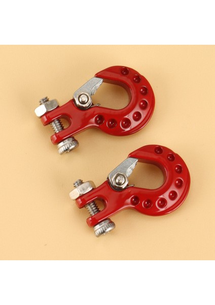 Adet Metal Römork Kancası Vinç Kanca Dekorasyon 1/10 Rc Paletli Araba Eksenel SCX10 Traxxas Trx4 RC4WD D90 Yükseltme Parçaları, 1 (Yurt Dışından) modelleri