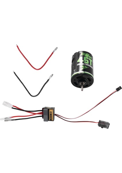320A Esc + 540 Fırçalı Motor 45 T 1/10 Rc Araba Eksenel SCX10 90046 Traxxas Trx4 D90 Hsp Tamiya Redcat Hpı,4 (Yurt Dışından)
