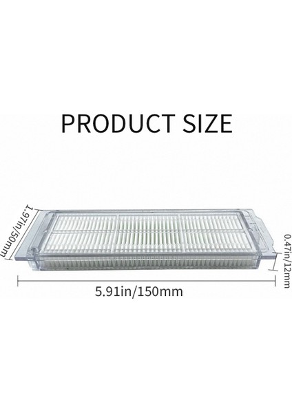 Adet Yıkanabilir Hepa Hava Filtreleri Xiaomi Mijia Mi Robot Vakum Mop-P Pro STYTJ02YM Temizlik Robotu Aksesuarları STYTJO2M (Yurt Dışından) indirimleri