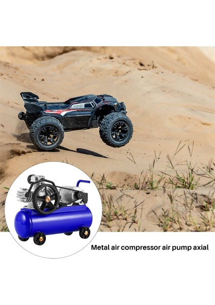 Metal Hava Kompresörü Şişme Pompa Eksenel SCX10 Traxxas Trx4 Wpl D12 C24 Mn D90 MN99S 1/10 1/12 1/16 Rc Araba, Mavi (Yurt Dışından)