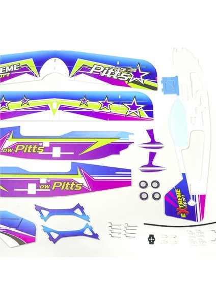 Kapalı/açık Pp Köpük Spor 3D Çift Kanatlı 450MM Kanat Açıklığı En Hafif Rc Uçak Modeli Rc Model Hobı Oyuncak E3001 (Yurt Dışından)