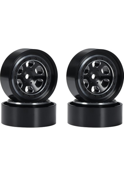 4 Adet 1.3 Inç Metal Beadlock Jant Tekerlek Hub TRX4M 1/18 Rc Paletli Araba Yükseltme Parçaları Aksesuarları, 3 (Yurt Dışından)