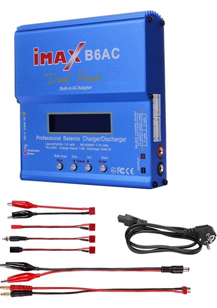 Imax Için B6AC 80 W Rc Şarj Dengeleyici + T Fiş Kablosu Dijital Li-Ion Life Nimh Nicd Pb Lipo Pil Boşaltıcı Ab Tak (Yurt Dışından)