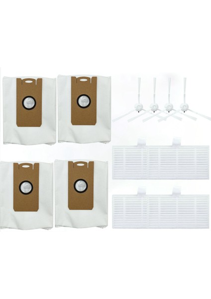 Lydsto W2 Yedek Parça Ana Yan Fırça Hepa Filtreler Paspas Bezleri Bez Toz Torbası Yedek Robotlu Süpürge (Yurt Dışından)