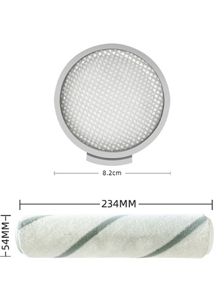 8 Adet Rulo Fırça Filtresi Xiaomi Mijia SCWXCQ01RR Roborock H6 Elektrikli Süpürge Değiştirilebilir Adanmış Parçalar (Yurt Dışından)