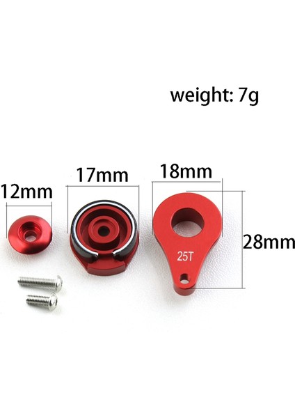 25 T Direksiyon Servo Kolu Servo Korna Traxxas Trx4 1/10 Rc Paletli Araba Büyük Tork Dijital Çekirdeksiz Servo Parçaları, 4 (Yurt Dışından)