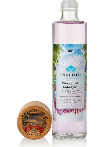 Pierre Loti Lavanta Kokulu 80° Cam Şişe Kolonya 180 ml modelleri