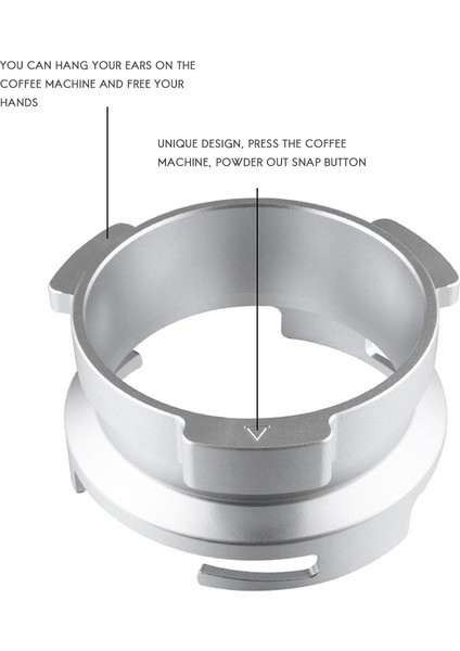 58 mm Alüminyum Alaşımlı Döner Toka Toz Halkası Barsetto Döner Toz Alma Halkası Kahve Tozu Alma Halkası (Yurt Dışından) modelleri