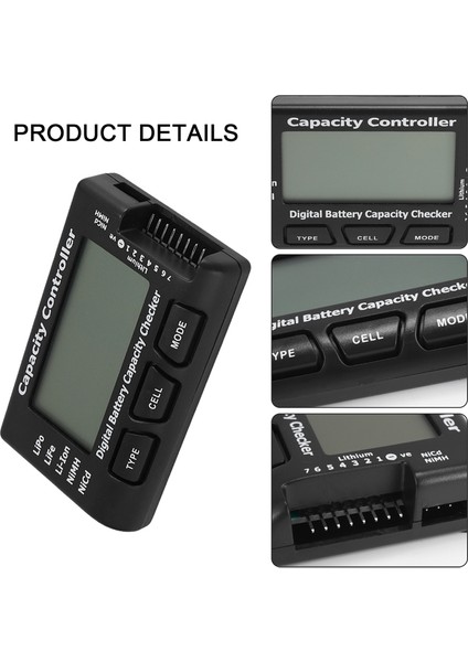 2,1" Rc Hücre Ölçer-7 Nicd / Nimh / Lipo / Life / Li-Ion Için Dijital Pil Kapasitesi Kontrol Cihazı/kontrol Cihazı (Yurt Dışından) indirimleri