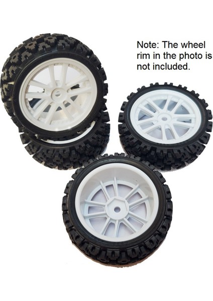 4 Adet 70MM 1/10 Rc Off-Road Buggy Araba Lastik Lastikler Tekerlek Lastikleri Ön Tamiya TT01 TT02 XV01 Lc Yarış Ptg-2 Hsp Hpı (Yurt Dışından)
