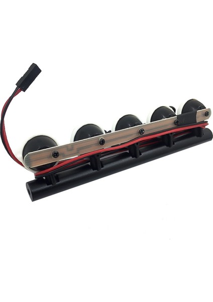 Rc Araba Çatı 5 Işık Arama Işıkları Yuvarlak Parlak LED Lamba 1/10 Rc Paletli Traxxas Trx4 Eksenel SCX10 Off-Road Parçaları, A (Yurt Dışından) fırsatları