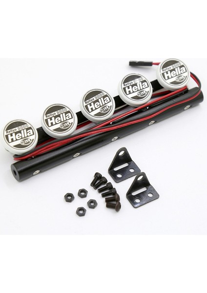 Rc Araba Çatı 5 Işık Arama Işıkları Yuvarlak Parlak LED Lamba 1/10 Rc Paletli Traxxas Trx4 Eksenel SCX10 Off-Road Parçaları, A (Yurt Dışından) indirimleri