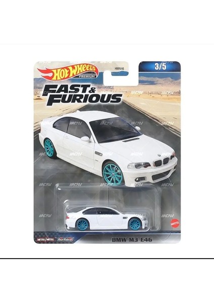 Mattel Premium Fast And Furious Bmw M3 E46 Hızlı ve Öfkeli Oyuncak Araba Tekli