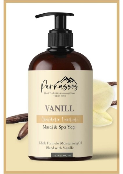 Doğal Vanilya Özlü Duyusal Ve Afrodizyak Etkili Aromaterapi Masaj Yağı 300 Ml