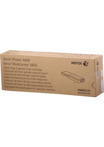 Phaser 6600/WC 6605 Yüksek Kap. Orijinal Sarı TONER-106R02235