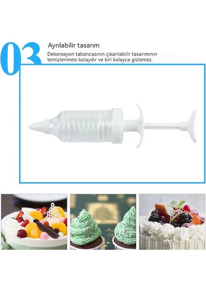 Mutfak Çok Fonksiyonlu Pasta ve Bisküvi Dekoratörü (Yurt Dışından) fırsatları