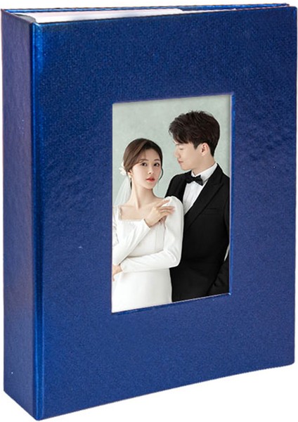 200'LÜK 10X15CM Pencereli Mavi Fotoğraf Albümü 46200