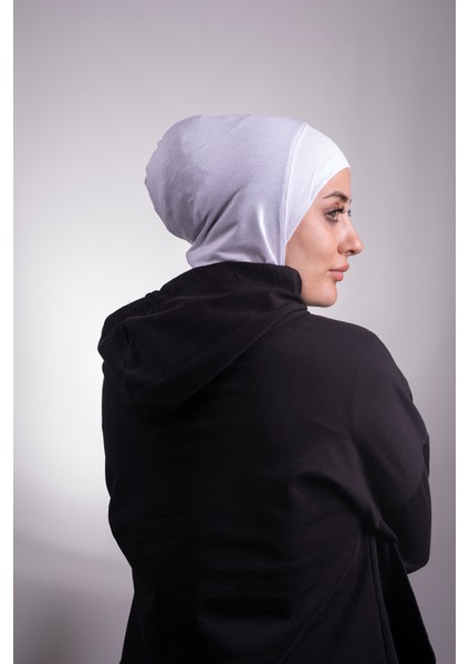 Hürrem Bone Beyaz Pratik Hazır Geçmeli Bone Viskon Kumaş Hijab Spor 2106_42