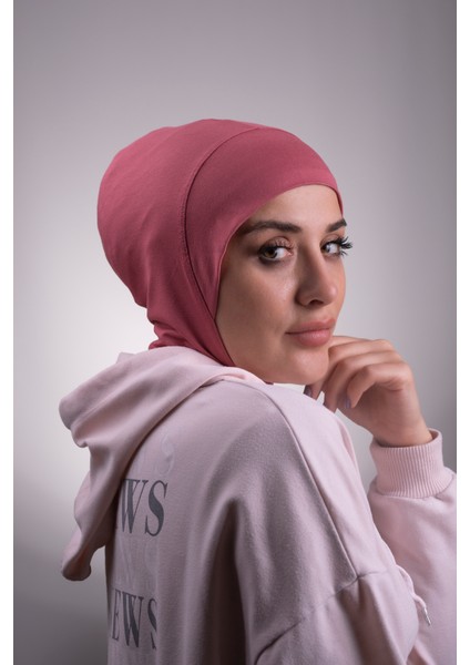 Gül Kurusu Pratik Hazır Geçmeli Bone Viskon Kumaş Hijab Spor 2106_18