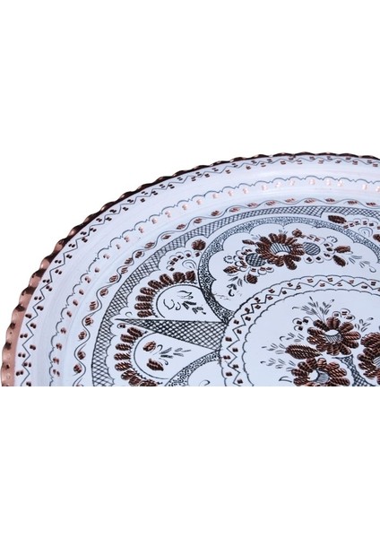 35 cm Yuvarlak Tepsi Beyaz fiyatları
