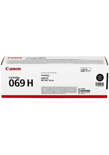 Canon CRG-069H Bk Yüksek Kapasiteli Black Siyah Toner MF754-752-673