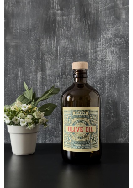 500 ml Siyah Renkli Italyan Cam Yağdanlık Vintage Yağlık 500VINTAGE2