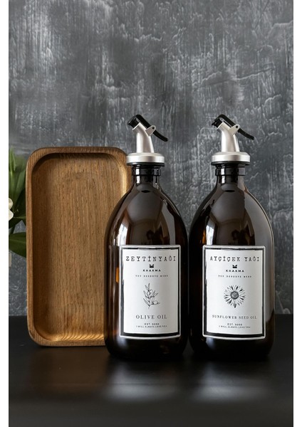 Ahşap Stantlı Amber Zeytinyağı Sıvıyağ Şişesi Yağdanlık 500 ml 500T Bb Za St 4mtomqbzyayset1 fiyatları