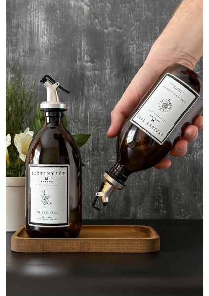 Ahşap Stantlı Amber Zeytinyağı Sıvıyağ Şişesi Yağdanlık 500 ml 500T Bb Za St 4mtomqbzyayset1 modelleri