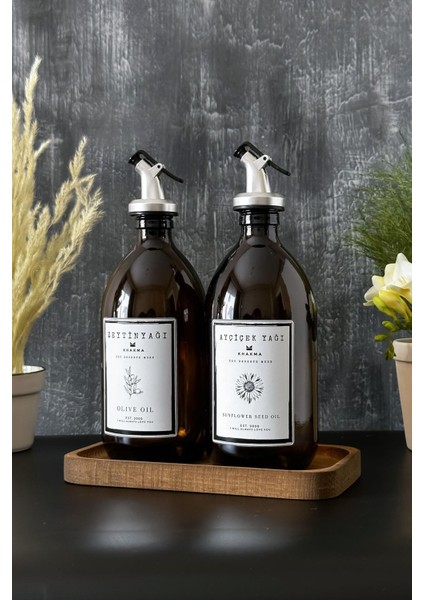 Ahşap Stantlı Amber Zeytinyağı Sıvıyağ Şişesi Yağdanlık 500 ml 500T Bb Za St 4mtomqbzyayset1 fırsatları