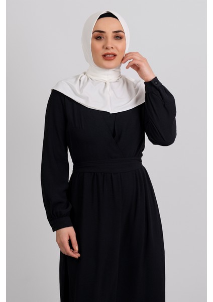 Krem Pratik Hazır Geçmeli Tesettür Eşarp Sandy Kumaş Arkadan Çıtçıtlı 2101_40 fiyatları