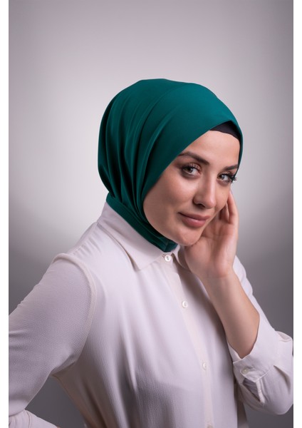 Zümrüt Pratik Hazır Geçmeli Tesettür Eşarp Sandy Kumaş Arkadan Çıtçıtlı 2101_37