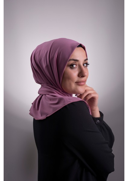 Gül Kurusu Pratik Hazır Geçmeli Tesettür Eşarp Sandy Kumaş Arkadan Çıtçıtlı 2101_18