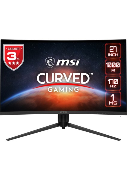 27" G271CQP E2 2560x1440 (WQHD) 16:9 CURVE 1000R VA 170HZ 1MS ADAPTIVE-SYNC GAMING MONITOR