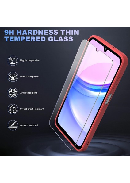 Samsung Galaxy A35 Kılıf Kamera Korumalı Yumuşak Renkli Silikon + 9h Ekran Koruyucu Cam 2'li Set modelleri
