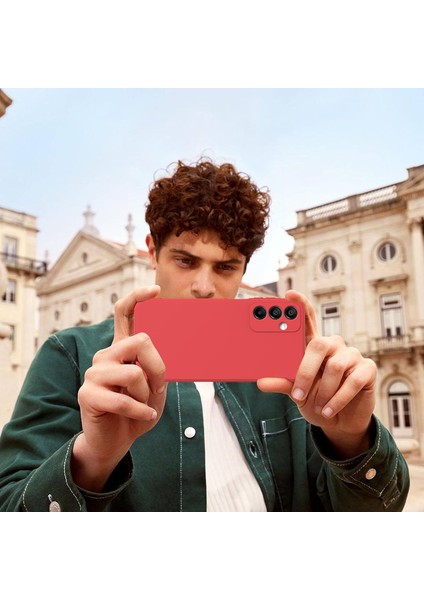 Samsung Galaxy A35 Kılıf Kamera Korumalı Yumuşak Renkli Silikon + 9h Ekran Koruyucu Cam 2'li Set modelleri