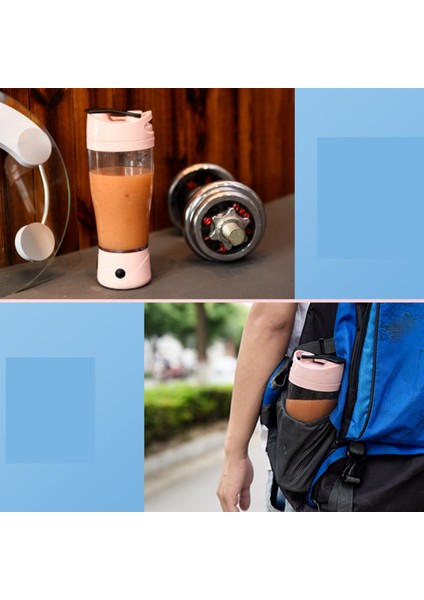 Elektrikli Mini Taşınabilir Blender Meyve Karıştırıcılar Meyve Sıkacakları Çok Fonksiyonlu Makine Blender Smoothies Mikser Beyaz (Yurt Dışından)