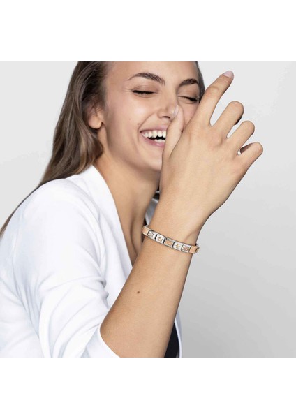 Composable Classic Dekoratif Link - Yüzey Işlemeli Baget - Siyah - 9k Rose Altın fiyatları