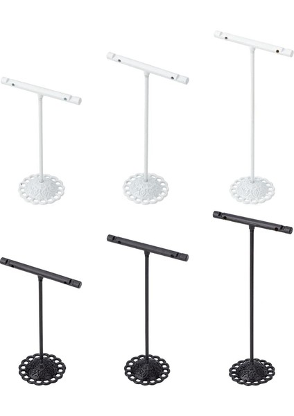 6 Adet Metal T Bar Küpe Ekran T Şekli Standı Jewlery Vitrin Organizatör Vitrin Takı Için Sergi Vitrin (Yurt Dışından)