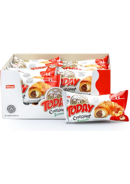 Today Kruvasan Çikolatalı Vanilyalı 40 gr x 20 Adet (1 Kutu)