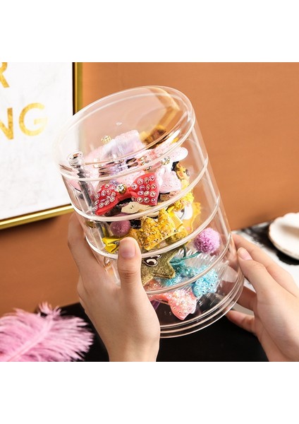 Çocuk Saç Aksesuarları Saklama Kutusu, Firkete Başlı Halat Takı, Lastik Bant Saklama Kutusu, Şeffaf Kutu Döndürme (Yurt Dışından) fiyatları