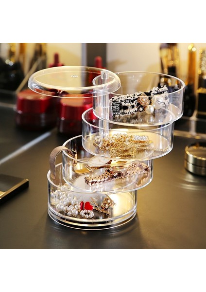 Çocuk Saç Aksesuarları Saklama Kutusu, Firkete Başlı Halat Takı, Lastik Bant Saklama Kutusu, Şeffaf Kutu Döndürme (Yurt Dışından) fırsatları